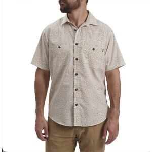 Howler Brothers Bros Aransas Patterned Button Up Short Sleeve Shirt Medium